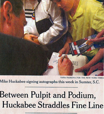 Huckabee-Autograph-Bible