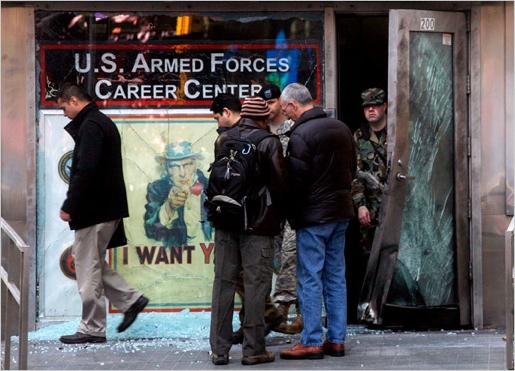 The Recruiting Center Bombing: Who's Making A Point?