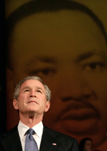 Bush-On-Mlk-Day