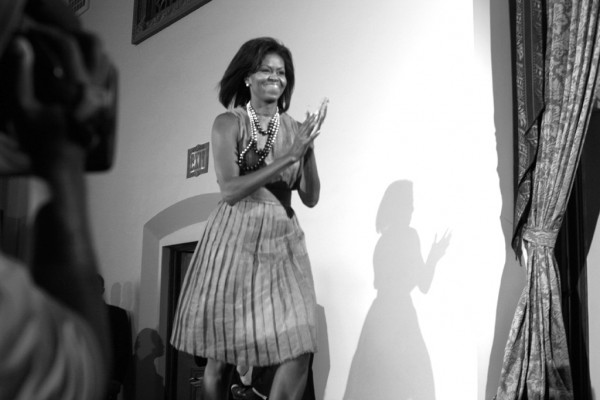 Our Man On The Floor: The Michelle (And Biden) Buzz