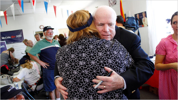 McCain Ends Campaign With a Hug? Are You Serious?