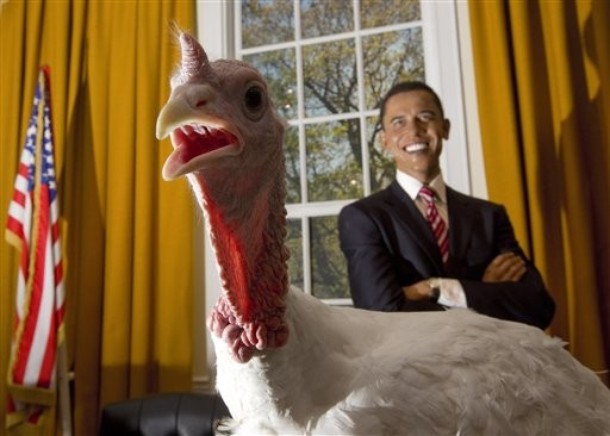 Favorite Obama Thanksgiving Eve Pics. (Pardon Us in Advance.)
