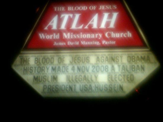 "The Blood Of Jesus Against Obama" (Or: Sarah Tweeting Under the Radar)