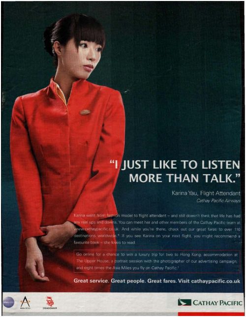 Cathay Pacific: Selling Feminine Passivity