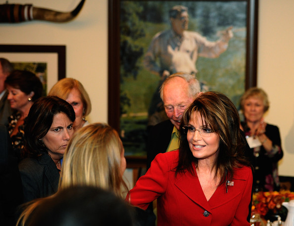 Reagan 100th B-Day: Palin Takes Bull by the Horns