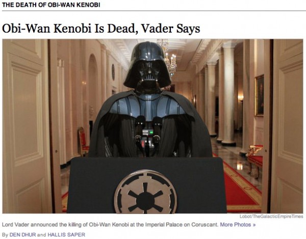 Bin Laden Been Inspirin': Lord Vader Addresses the Galaxy