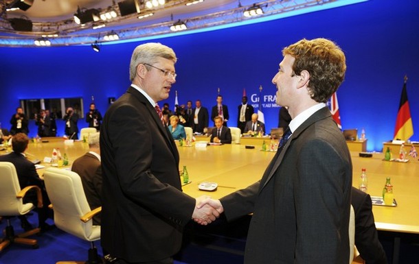 Zuckerberg G8 Meeting