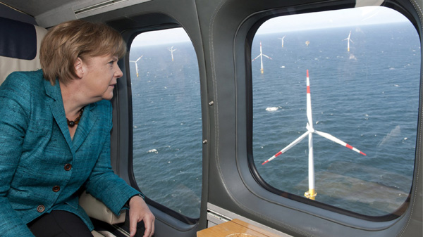 Merkel Helicopter Wind Farm