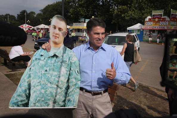 Rick Perry Iowa State Fair Support our Troops