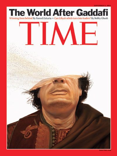 TIME gaddafi sands cover