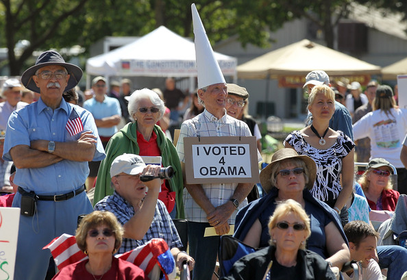 Guy in White Pointy Hat Regrets Voting 4 Obama