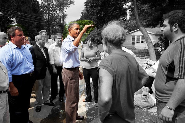 Obama Flickr Update: Chris Christie's Got My Back
