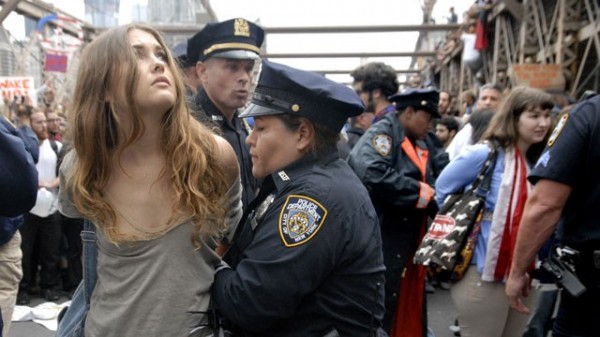Occupy Wall Street: Plenty of Media Coverage … of the Bust of a Beautiful Girl