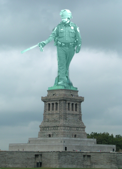 Pepper Spray Statue of Liberty