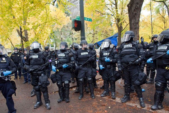 Portland riot police