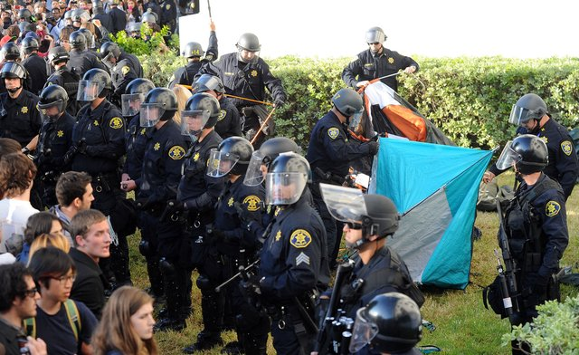 Occupy UC Berkeley vs. UC Berkeley Riot Police: How to Carefully Fold a Tent