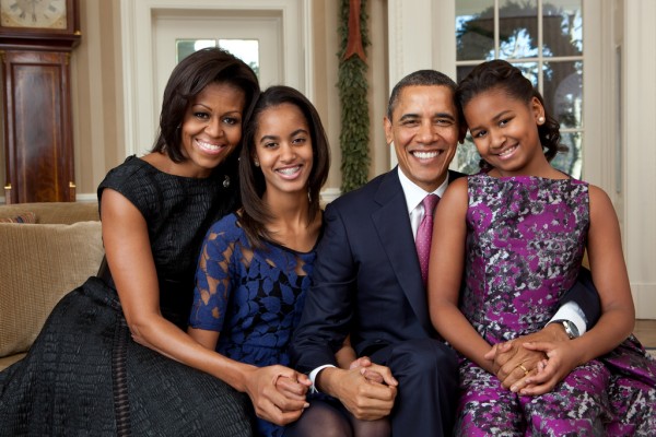 The Obama Holiday Portrait: Holding on for Dear Life?
