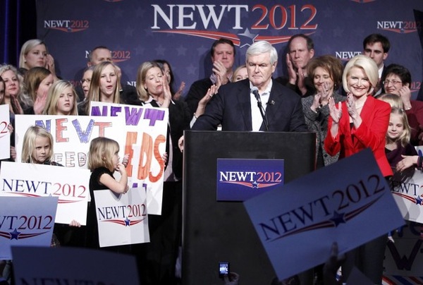 Gingrich Iowa Caucus Final Reuters