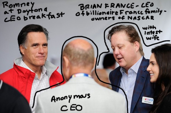 Romney, Daytona and the CEO Circuit