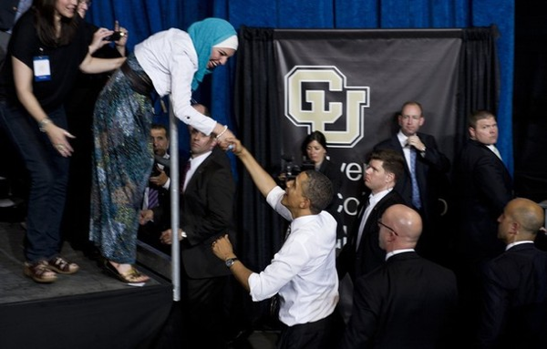 Obama '12: Head Scarves in the Rear View Mirror