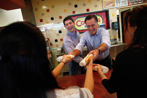 Retail Revisited: Romney, Ryan at the Sandwich Shop