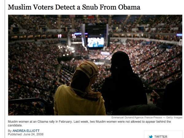 Obama NYT Clip Islamic Snub