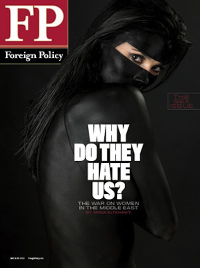 Foreign Policy's Painted Lady: Sex Issue Cover Model Too Sexy For "Her Burqa"