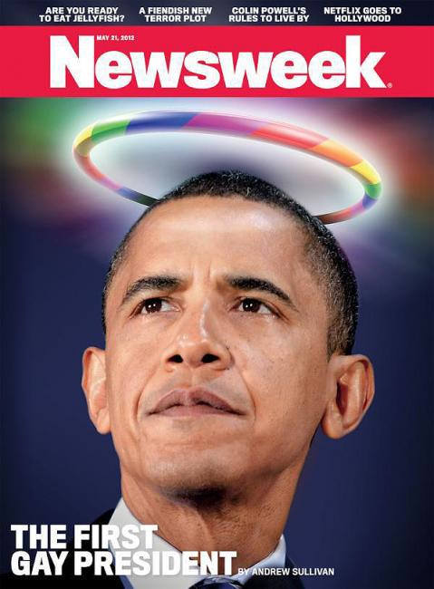 Obama Newsweek cover. The First Gay President