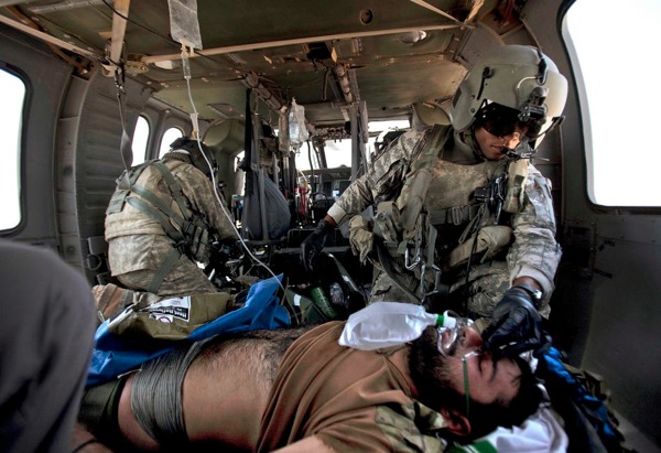 Medevac Kevin Frayer in Afghanistan