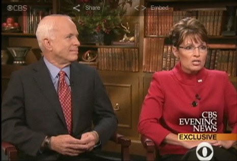 McCain Palin CBS interview