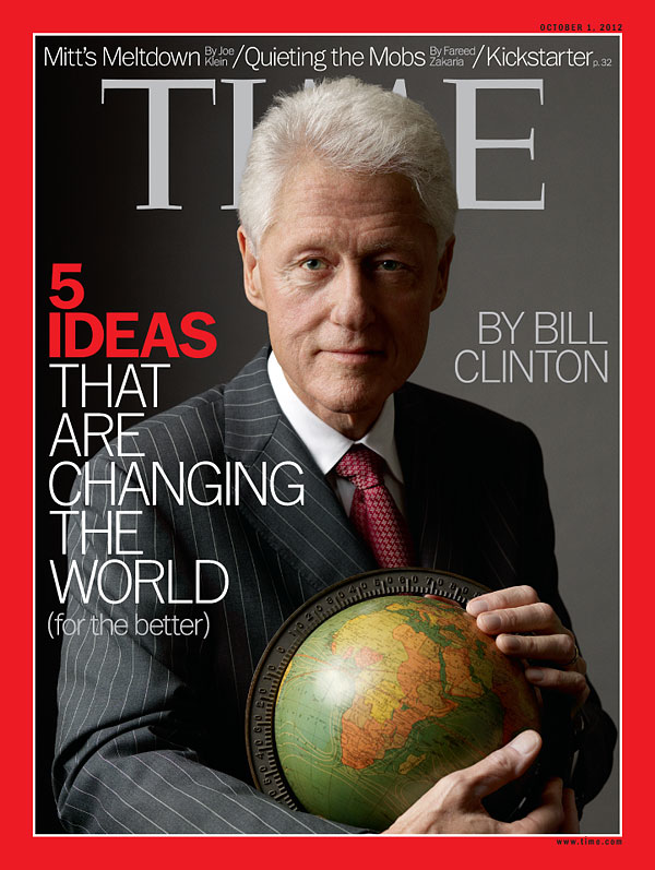 Some Thoughts on the TIME Clinton Globe Cover — (Yes, Husband Bill)