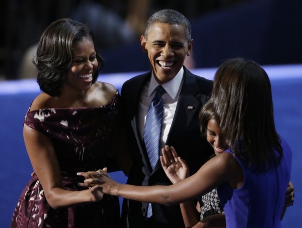 Obama family DNC 2012