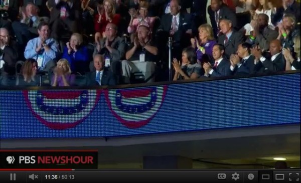 Bill Clinton and Barack Obama: The "Empty Chair" in Charlotte Last Night