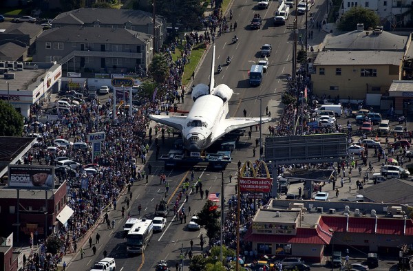 The "Two Americas" Shuttle: Endeavour's Voyage Through South L.A.