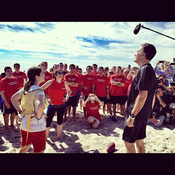 Romney's Beach Football: Shades of Hyannis Port, Anyone?
