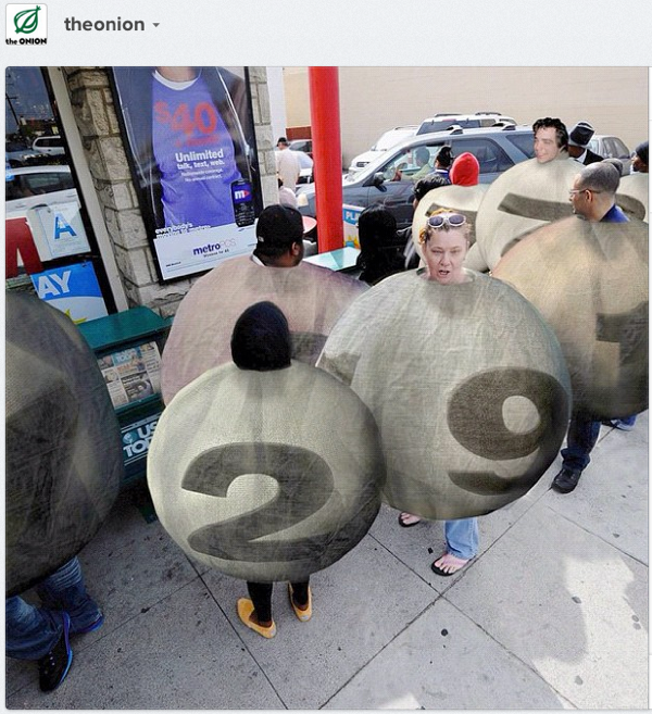 The Onion Powerball fans Instagram