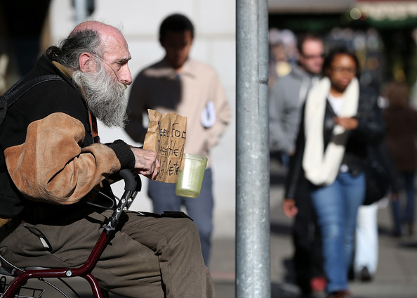 Homeless man O2 Sullivan Getty
