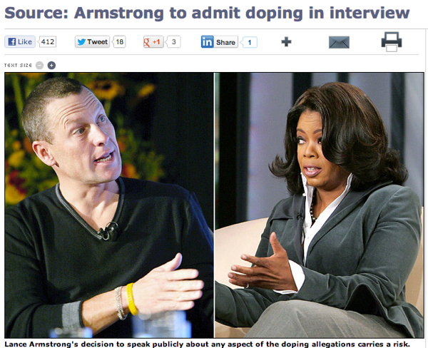 Let the PR-Orchestrated, Media-Enabled Lance Armstrong Redemption Tour Begin!