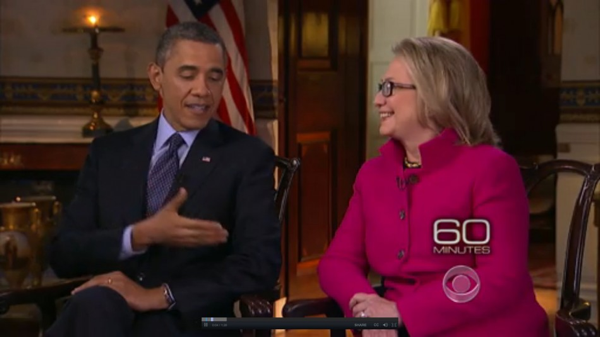 Obama Clinton CBS Interview