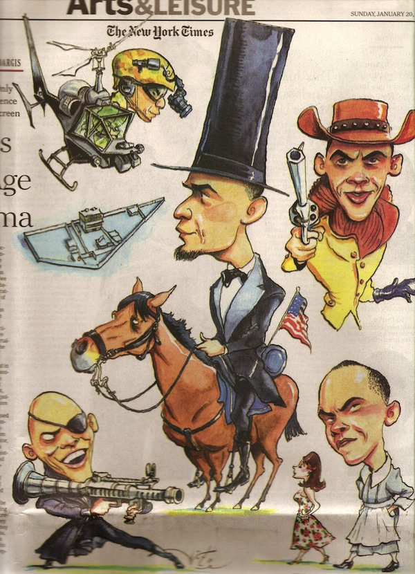 Obama and Movies NYT White illustration