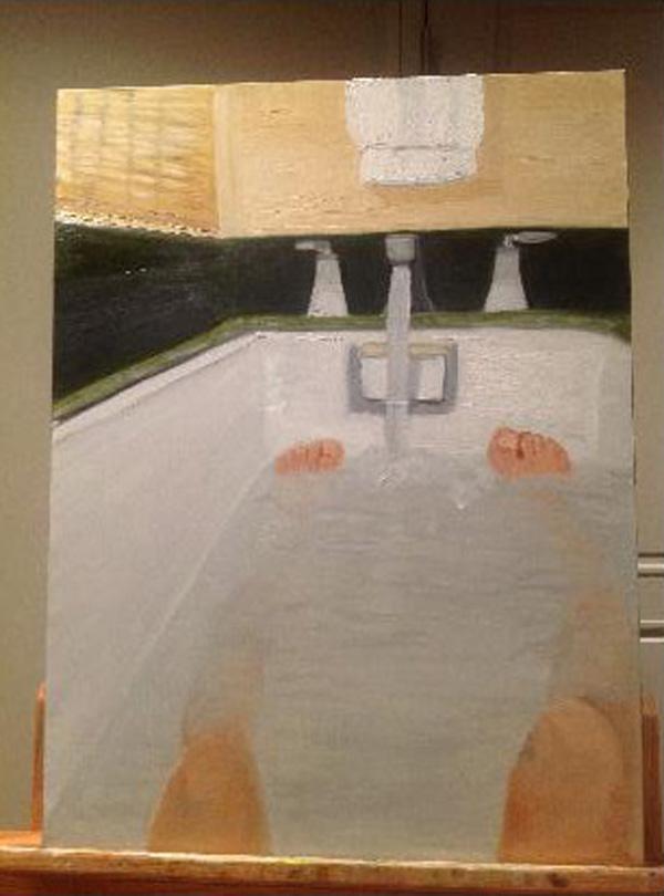 Bush Painting bathtub