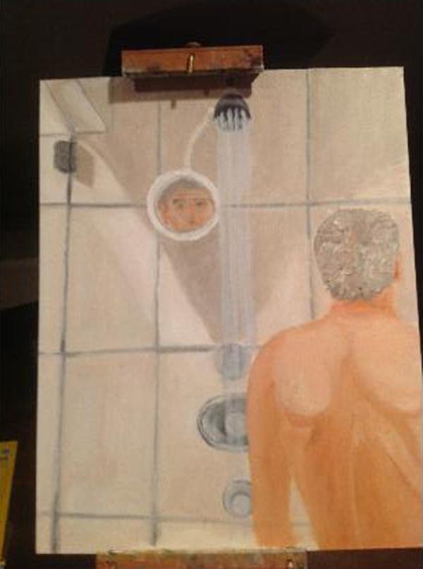 Bush painting shower