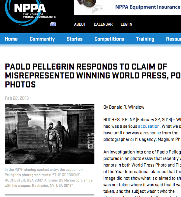 BagNews, Paolo Pellegrin and Reading the Pictures