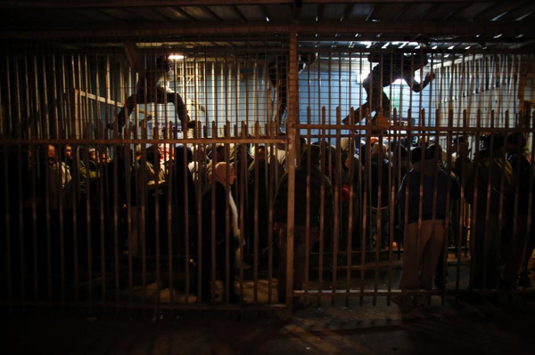 Palestinian labourers Bethlehem checkpoint