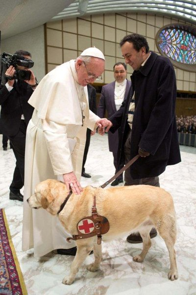 Pope guide dog