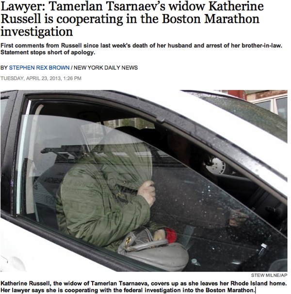 Katherine Russell Tsarnaev screenshot Daily News