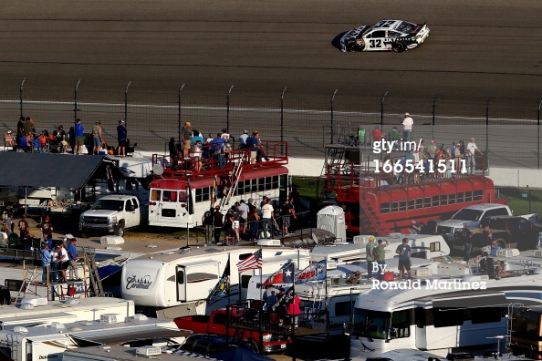 Nra nascar infield during race