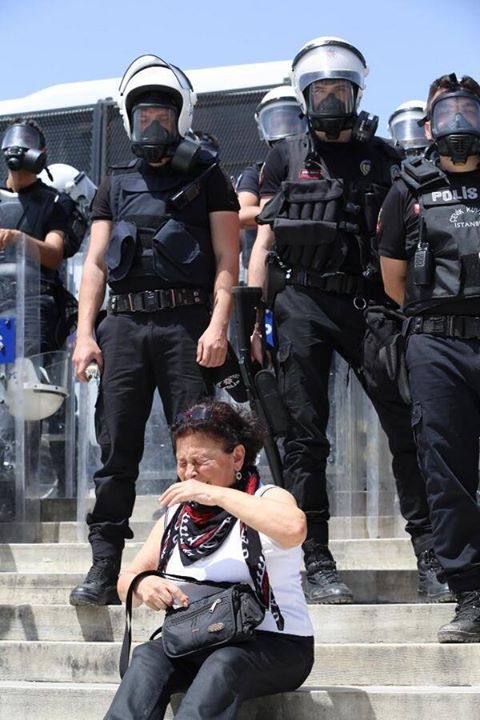 Turkish uprising tear gas Unattributed