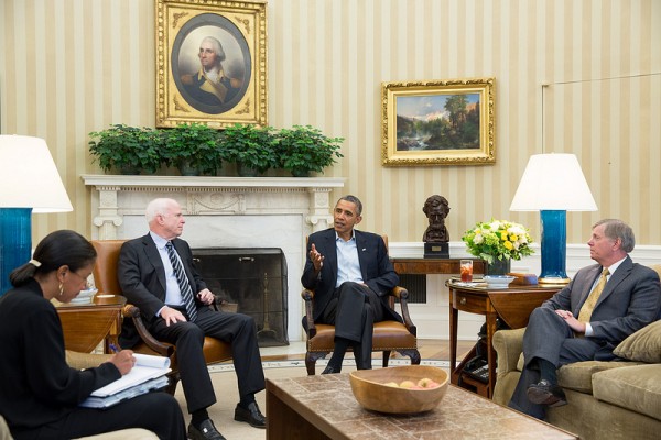 White House-Syria Crisis: Obama/McCain