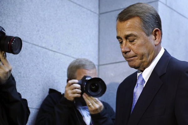 Shooting Boehner: Shutdown Visuals Meet GOP Aggression